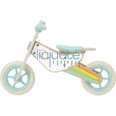 CLASSIC WORLD MEDINIS VAIKIŠKAS BĖGIMO DVIRATIS „QUIET WHEELS RAINBOW", CW60003