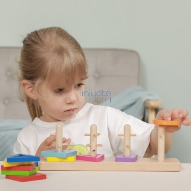 VIGA MEDINĖS KALADĖLĖS SU MONTESSORI FORMOS RŪŠIUOTOJU, 50968 1