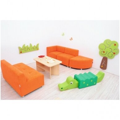 Kampinė sofa su atlošu, h 35 cm, įvairių spalvų 2