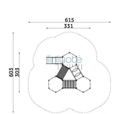 Lauko žaidimų aikštelė SPACE 1