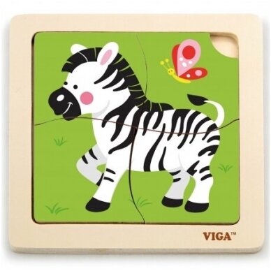 Medinė dėlionė ,,Zebra|", 51317 1