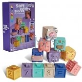 WOOPIE BABY SENSORINIAI BLOKAI SQUEEZE PUZZLE GARSO MOKYMASIS, SKAIČIAVIMAS 12 VNT., 31224